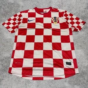 Nike Croatia 2012/13 Home Soccer Jersey Football Blokecore Streetwear Men's Sz M